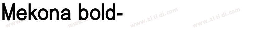 Mekona bold字体转换